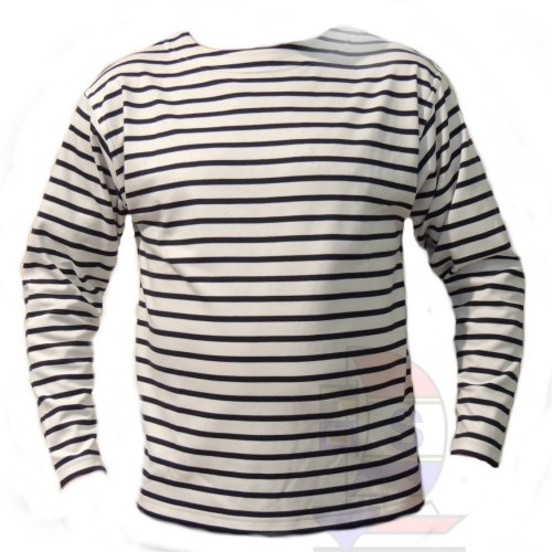 Bretonisches Fischerhemd weiß / blau