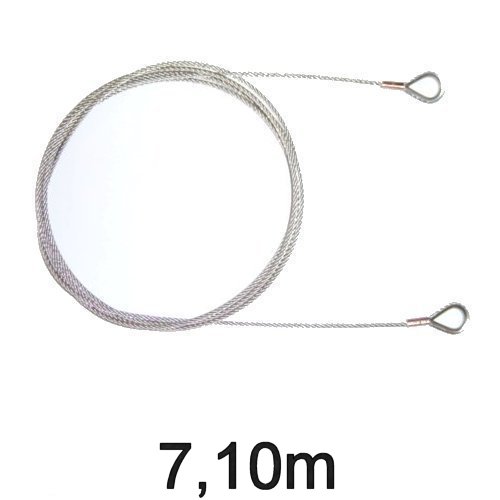 Jollen-Wante mit Kauschen 3mm 7,10m