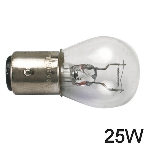 Glühlampe 25W BA Y 15d runde Form