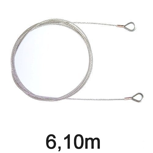 Jollen-Wante mit Kauschen 3mm 6,10m
