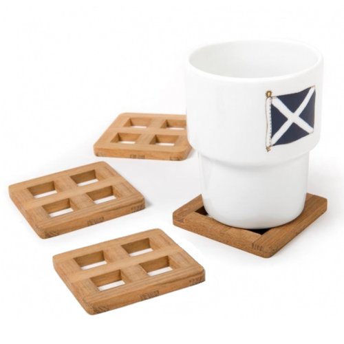 4 St. Untersetzer Teak