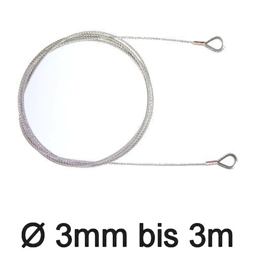 Jollen-Wante mit Kauschen 3mm bis 3m