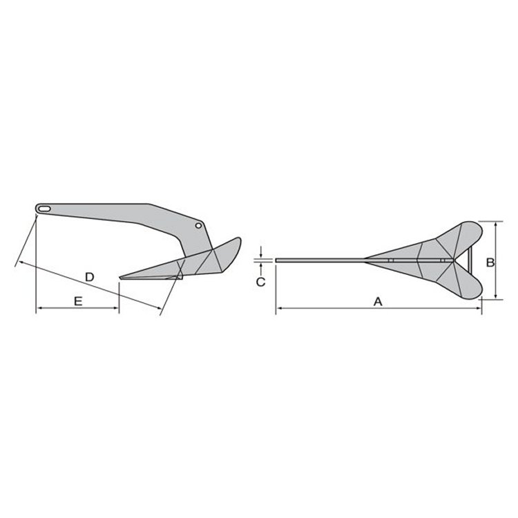 Lewmar Delta Anker galvanisiert 10kg