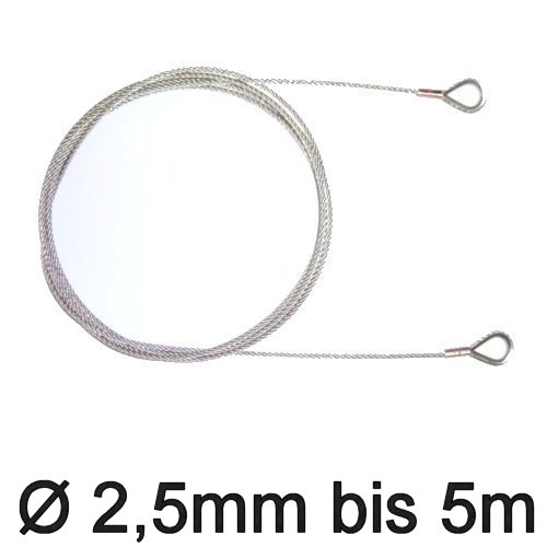 Jollen-Wante mit Kauschen 2,5mm bis 5m