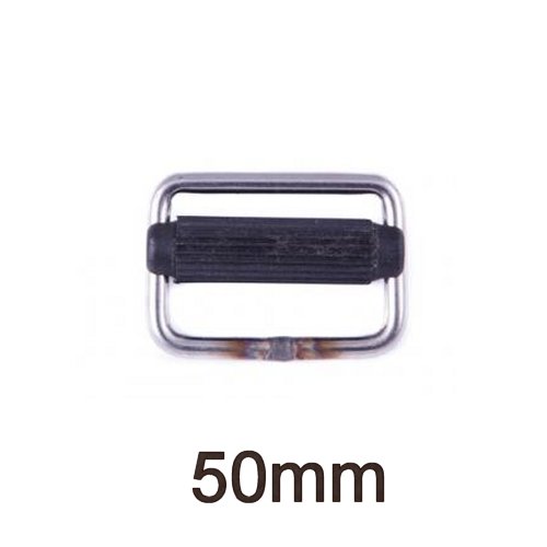 Gurtschnalle Edelstahl mit Nylon-Steg 50mm
