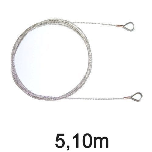 Jollen-Wante mit Kauschen 3mm 5,10m