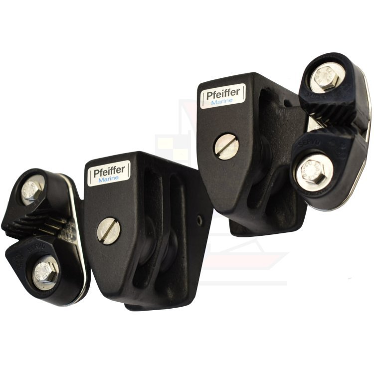 1 Paar Pfeiffer Traveller 23mm Kontrollblock mit 2 Rollen + Klemme