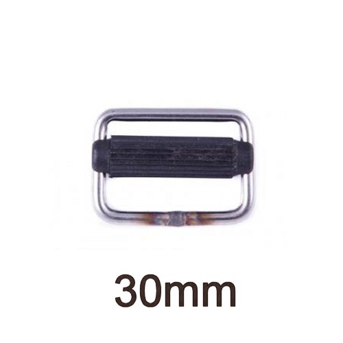 Gurtschnalle Edelstahl mit Nylon-Steg 30mm