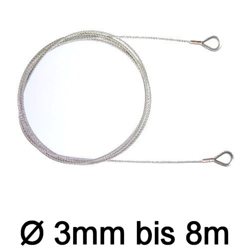 Jollen-Wante mit Kauschen 3mm bis 8m