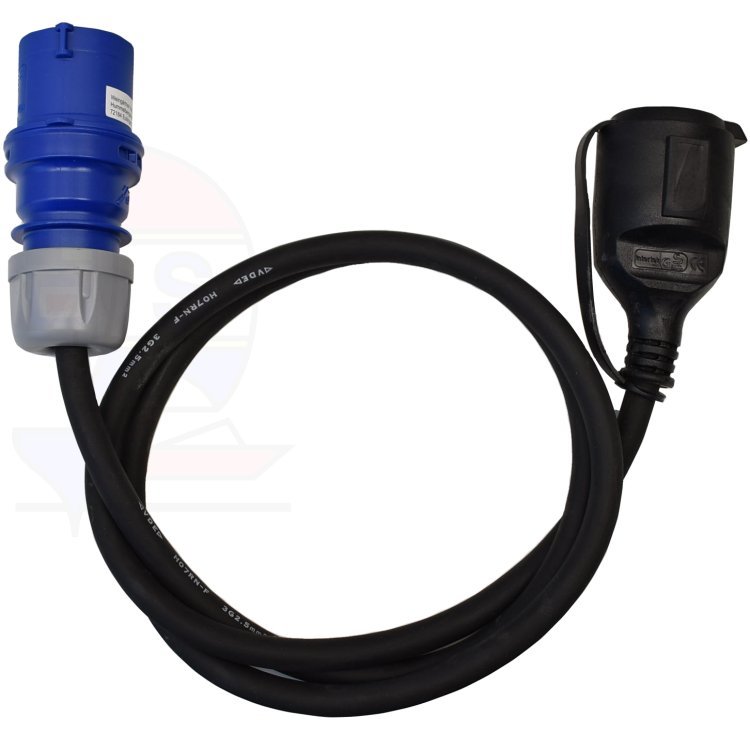 CEE Adapterkabel 1,5m Typ CEE/Schuko