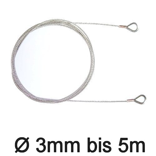 Jollen-Wante mit Kauschen 3mm bis 5m