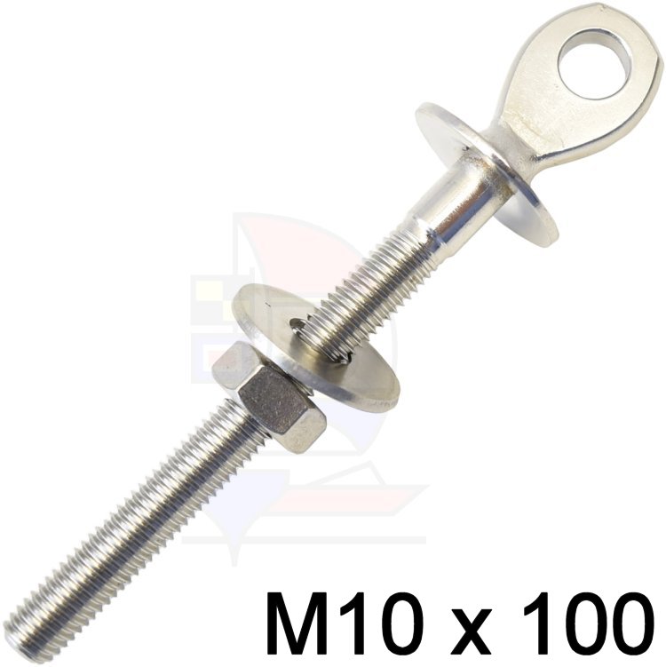 Augbolzen mit flachem Auge M10 x 100