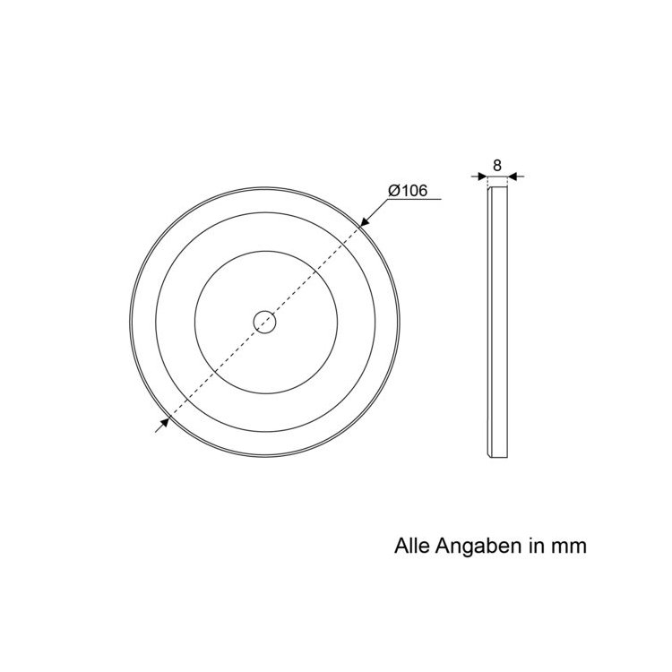 LED-Deckenleuchte 106mm