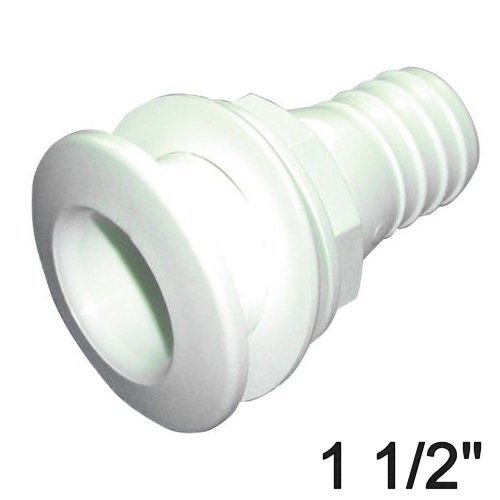 Borddurchlaß Nylon weiß