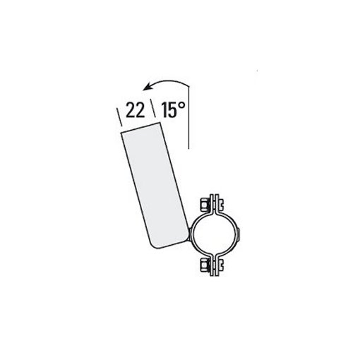 Niro Petersen Flaggenstockhalter 22 niro Reling Typ 1