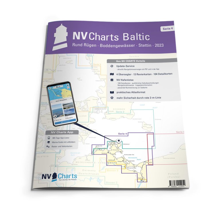 Sportschifffahrtskarten See Serie 4 Atlas (gebunden 30x42cm)