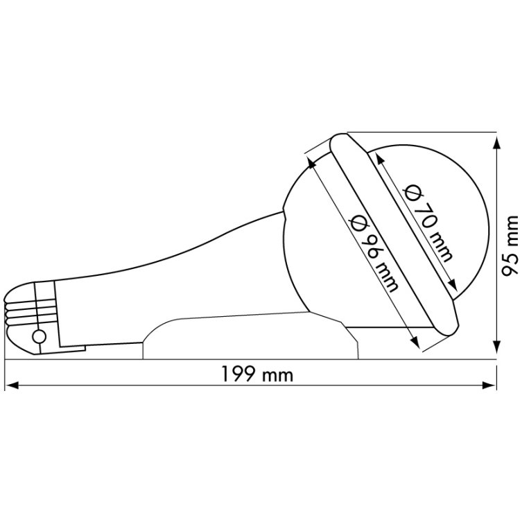 Kompass Plastimo Iris 100 gelb mit Beleuchtung