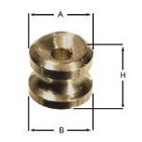 Persenningknopf Messing