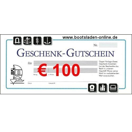 Geschenkgutschein € 100