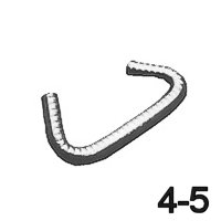 Gummiseilklemme Edelstahl 4-5mm