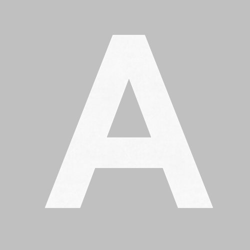 Klebebuchstabe 100mm weiß