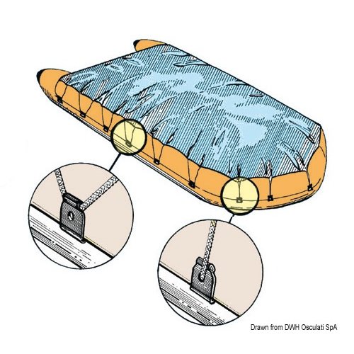 Haken für Persenning schwarz