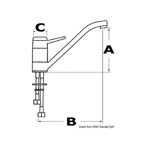 Mischbatterie Typ 6 220mm