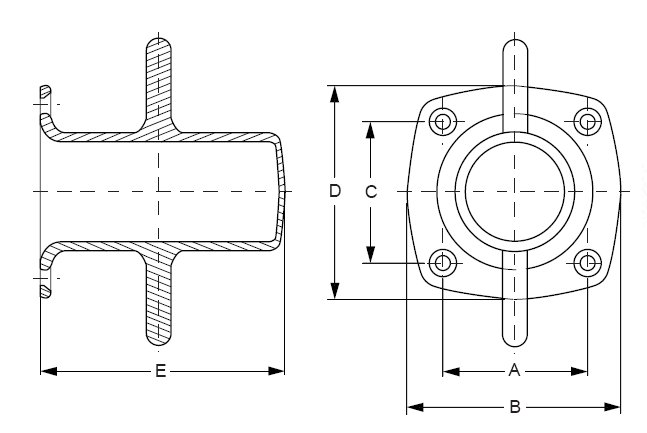 Poller Niro 120 x 96mm