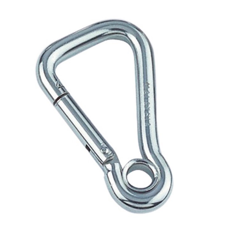 Karabinerhaken asymmetrisch mit Kausch