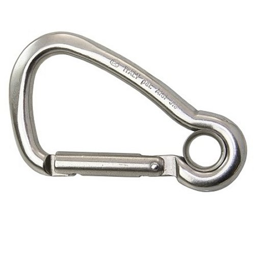 Karabinerhaken asymmetrisch mit Kausch