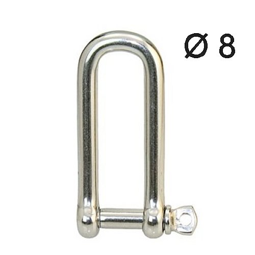 Schäkel lang einfach 8mm