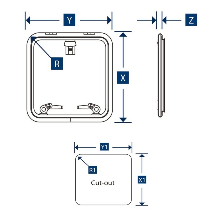 Lewmar Medium Profil Luke Typ 54