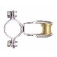 Niro Petersen Relingleitblock mit Messingrolle Wirbel 25