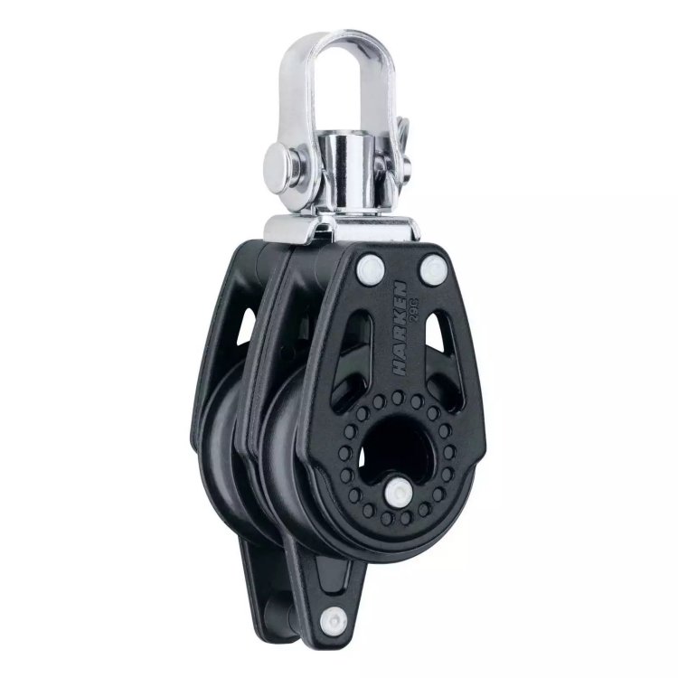 Harken Carbo Block 2fach + Wirbel + Unterbügel 8mm HK 343