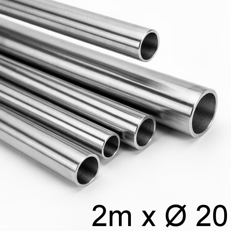 Niro-Rohr 2m x 20x1,5mm