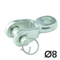 Toggle Auge / Gabel 8mm