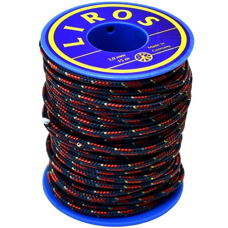 Liros Dyneema® 2000 3mm 15m Spule rot