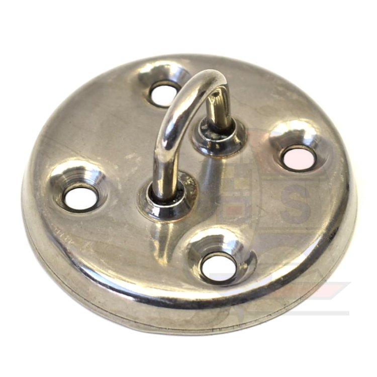 Augplatte gekröpft rund