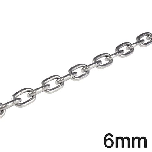 Kette Edelstahl kurzgliedrig 6mm