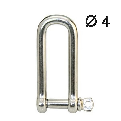 Schäkel lang einfach 4mm