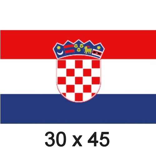 Flagge Gastland Kroatien 30x45