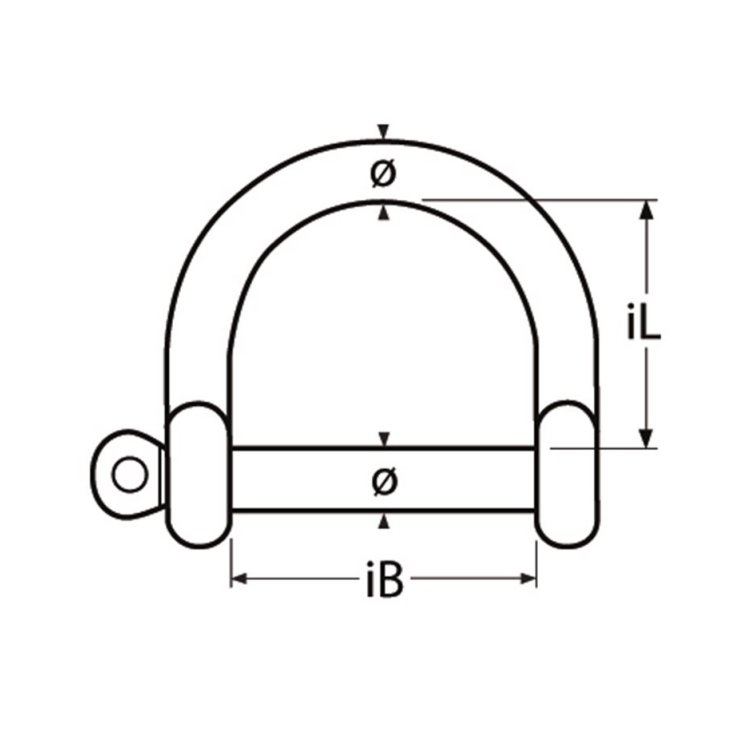 Schäkel extra weit 6mm