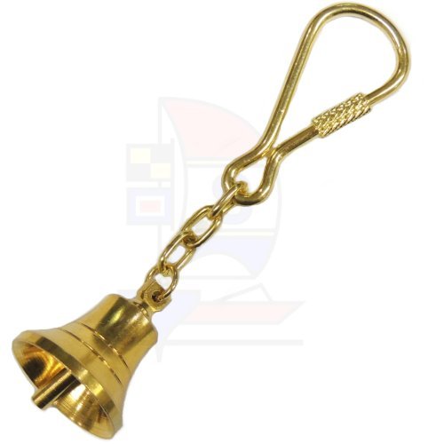 Schlüsselanhänger Messing Glocke