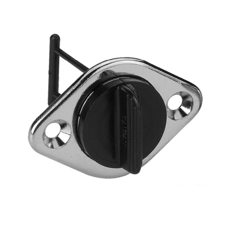 Lenzstopfen Borddurchlass oval verchromt