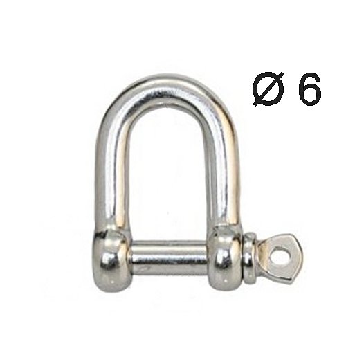 Schäkel Edelstahl gerade 6mm