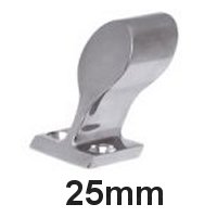 Handlauf-Rohrendstück Edelstahl 25mm 60°