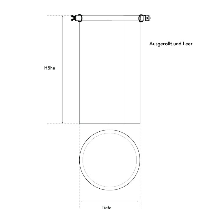 Gill wasserdichter Packsack 25l black