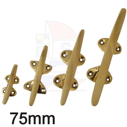 Belegklampe 75mm Messing