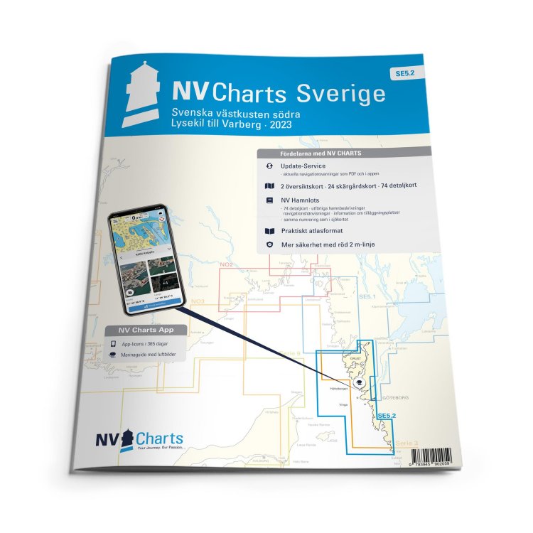 Sportschifffahrtskarten See Serie SE 5.2 Atlas (gebunden 30x42cm)