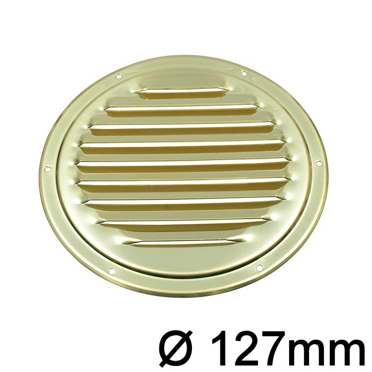 Lüfterblech rund Messing 125mm